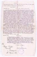 1915-1935 Szegi Sándor szobrászművész és Györgyi Kálmán aláírása leveleken, hadiemlékmű fotója, érde...