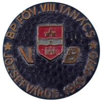 1970. "BP. Főv. VIII. Tanács - Józsefváros 1945-1970" egyoldalas bronz emlékérem (59mm) T:AU