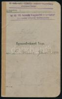 1939 Katonai igazolványi lap, M. kir. 55. honvéd kiegészítő kirendeltség (bevonulási központ) Sajószentpéter