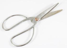 Szabász olló, fém, h: 24 cm