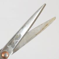 Szabász olló, fém, h: 24 cm