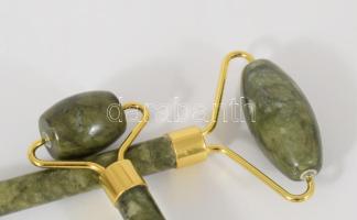 2 darab jáde arcmasszírozó, h: 14,5 cm