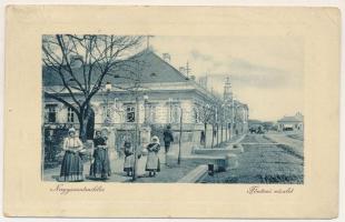 1916 Nagyszentmiklós, Sannicolau Mare; Fő utca. W.L.Bp. 6713. Wiener Náthán kiadása / main street (EB)