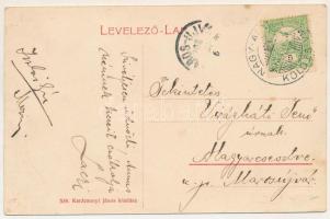 Nagyalmás, Almasu Mare; Fő utca, Karácsonyi János üzlete és saját kiadása / main street, publisher&#...