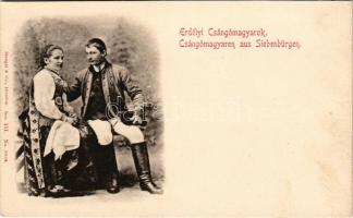 Erdélyi Csángó magyarok. Stengel &amp; Co. Ser. III. No. 6039. / Csángómagyaren aus Siebenbürgen / Transylvanian Ceangai folklore (fl)