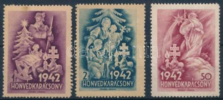 3 db Honvédkarácsony levélzáró