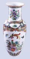 Kínai váza, kézzel festett, jelzett, hibátlan 36 cm