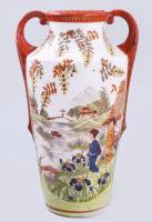 Kínai mintás urnaváza. Kézzel festett, jelzett, hibátlan 21 cm