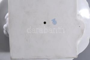 Herendi Déryné porcelán figura, fehér mázas, jelzett, hibátlan, m: 36 cm