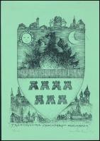 Olvashatatlan jelzéssel: Transsylvania, Siebenbürgen, Erdélyország. Nyomat, papír, számozott: 18/100. 23x18 cm