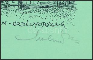 Olvashatatlan jelzéssel: Transsylvania, Siebenbürgen, Erdélyország. Nyomat, papír, számozott: 18/100...