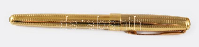Parker Sonnet Cascade France 1994. Töltőtoll. 18 K arany (Au) heggyel, jelzett, 23 K aranyozott fém ...