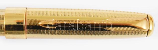 Parker Sonnet Cascade France 1994. Töltőtoll. 18 K arany (Au) heggyel, jelzett, 23 K aranyozott fém ...