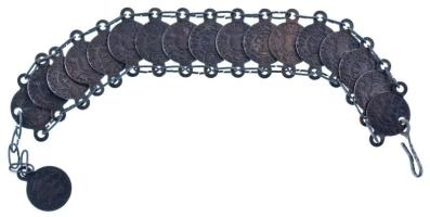 DN 18db elefántos érme fülekkel, karkötővé alakítva T:XF-VF