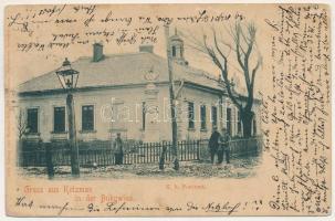 Kitsman, Cotmani, Cozmeni, Kotzman (Bukovina, Bucovina, Bukowina); K.k. Postamt. Verlag von Mathias Händler / post office (tear)