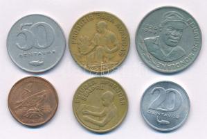 Zöld-foki Köztársaság 1977. 20c-10E (5xklf) + 1994. 5E T:XF-F
Cape Verde 1977. 20 Centavos - 10 Esc...