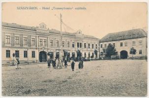 Szászváros, Broos, Orastie; Hotel Transsylvania szálloda és kávéház / hotel and café (fl)