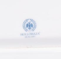 Hollóházi áfonya mintás süteményes készlet. Kézzel festett, jelzett, hibátlan, 18 cmm 40 cm