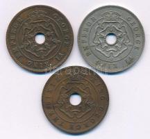 Dél-Rodézia 1939-1951. 1p "VI. György" (3xklf) T:XF,VF
Southern Rhodesia 1939-1951. 1 Pen...