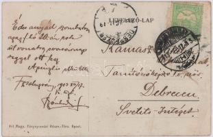 1913 Fazekaszsaluzsány, Hrnciarske Zaluzany; templom belső, utcakép / church interior, street view (...