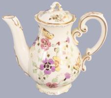 Zsolnay pillangó mintás mokkás készlet. Hat személyes. Kézzel festett, jelzett, hibátlan