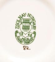 Zsolnay pillangó mintás mokkás készlet. Hat személyes. Kézzel festett, jelzett, hibátlan