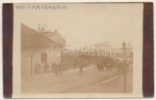 1913 Nyitraivánka, Nyitra-Ivánka, Ivanka pri Nitre; ünnepség, férfiak díszmagyarban / ceremony, men in Hungarian uniform. photo (EB)