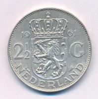 Hollandia 1961. 2 1/2G Ag "Julianna" T:XF Netherlands 1961. 2 1/2 Gulden Ag "Juliana" C:XF Krause KM#185