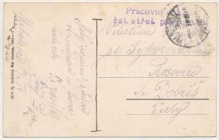 1919 Nagymihály, Michalovce; Kórház, Nemocnice, kiadja ifj. Grünfeld Mór / hospital (EK)