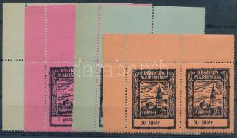 8 db Regnum Marianum levélzáró ívsarki párokban