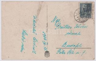 1944 Léva, Levice; Római katolikus templom, zárda, Járásbíróság, Vármegyeháza, Katolikus kör. Foto H...