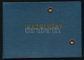 1969 MTA Központi Kémiai Kutató Intézete fényképes igazolvány