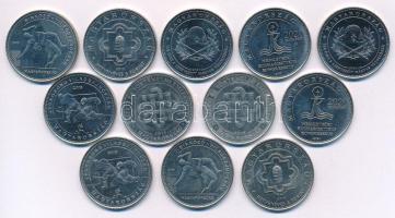 2015-2021. 50Ft (12db, 6xklf) forgalmi emlékpénz T:AU,XF