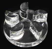 Brutalista stílusú mécsestartó, d: 15 cm