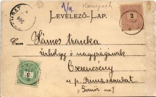 1900 Korompa, Krompach, Krompachy (Szepes); vasgyár, kohó, iparvasút / ironworks, iron factory, furn...