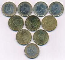 Német Szövetségi Köztársaság 2002. 50c (5xklf verdejel) + 1E (5xklf verdejel) T:AU,XF patina
German...