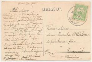 1914 Csári, Cáry; templom, tér / church, square (EK)