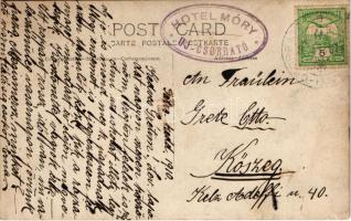 1910 Tátra, Magas-Tátra, Vysoké Tatry; Új Csorba tó, kirándulók / Nové Strbské Pleso, hikers. photo ...