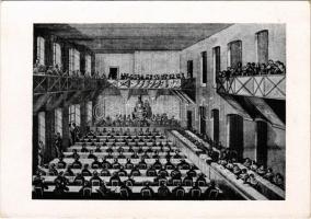 Pozsony, Pressburg, Bratislava; Országgyűlés 1848-ban. Magyar Nemzeti Múzeum Országos Széchenyi Könyvtára / The Hungarian Parliament in Pozsony, 1848 (EK)