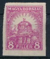 1926 Pengő-fillér 8f a posta kárára elkövetett hamisítvány, vágott