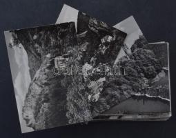 100 db MODERN fekete-fehér csehszlovák város képeslap (Prága nélkül) / 100 modern black and white Czechoslovakian town postcards (without Prague)