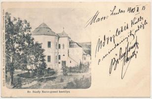 1903 Marosgezse, Gheja (Marosludas, Ludus); Báró Bánffy kastélya. Glück József kiadása / Schloss / castle (EB)