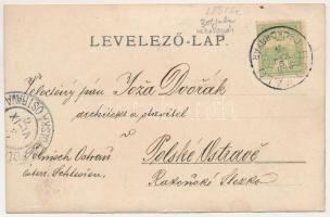 1906 Botfalu, Brenndorf, Bod (Brassó, Kronstadt, Brasov); Botfalu-Cukorgyár, vasútállomás / sugar fa...