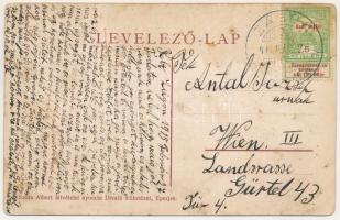 1915 Zágon, Zagon; A Mikes-ház kiásott alapzata. Szőts Albert felvételei nyomán Divald műintézet kia...