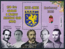 2025 150 éve alakult a MAC (Magyar Atlétika Club) lila színű ajándék emlékív No.: 00021 sorszámmal