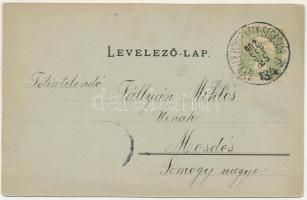 1902 Székelykeresztúr, Kristur, Cristuru Secuiesc; Templom utca este holdfényben. Lengyel László kia...