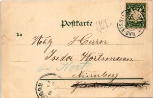 Erotic nude lady art postcard, bathing. Druck u. Verlag Louis Glaser. litho