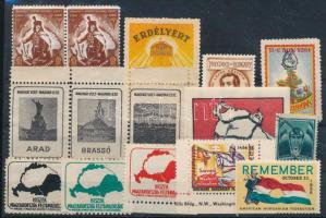 1920-1956 15 db klf főleg irredenta, régi magyar levélzáró