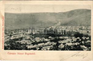 1899 Boksánbánya, Németbogsán, Deutsch-Bogsan, Bocsa Montana; látkép. Fischer Isidor kiadása / general view (gyűrődés / crease)