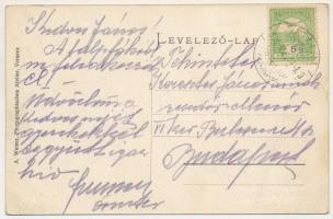 1916 Gátalja, Gáttája, Gataia; Római katolikus templom és plébánia télen. A. Weiser Photograpisches ...